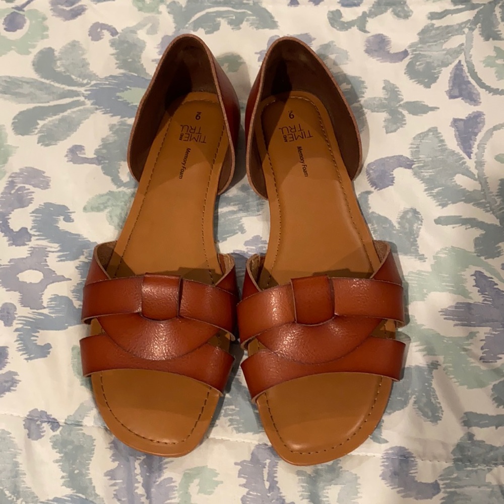Woven-style sandals